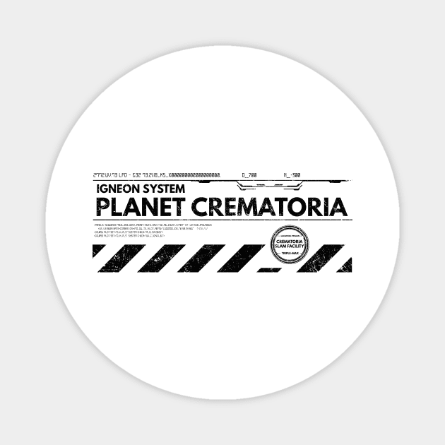 Riddick - Planet Crematoria (Black) Magnet by TheUnseenPeril